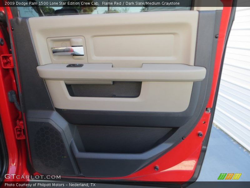 Flame Red / Dark Slate/Medium Graystone 2009 Dodge Ram 1500 Lone Star Edition Crew Cab