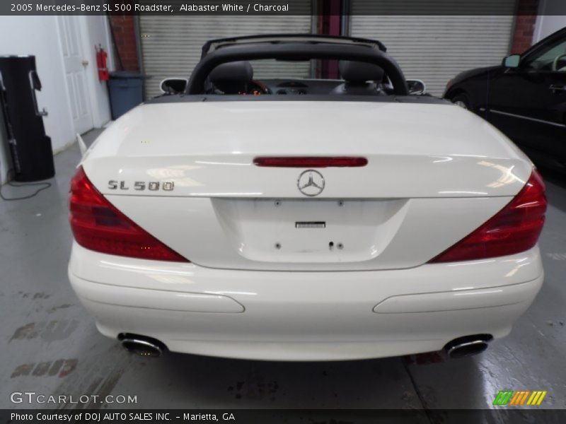 Alabaster White / Charcoal 2005 Mercedes-Benz SL 500 Roadster