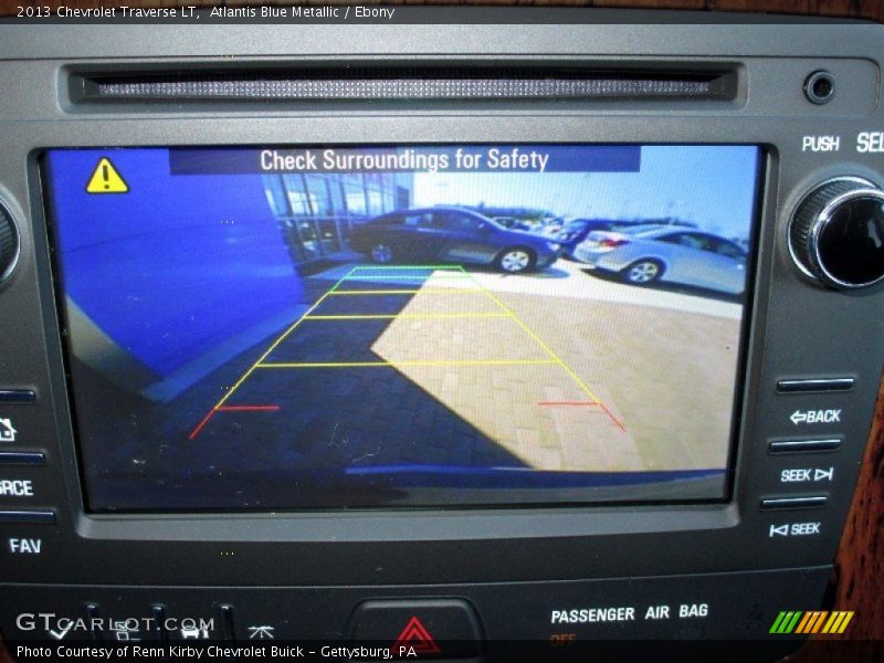 Atlantis Blue Metallic / Ebony 2013 Chevrolet Traverse LT