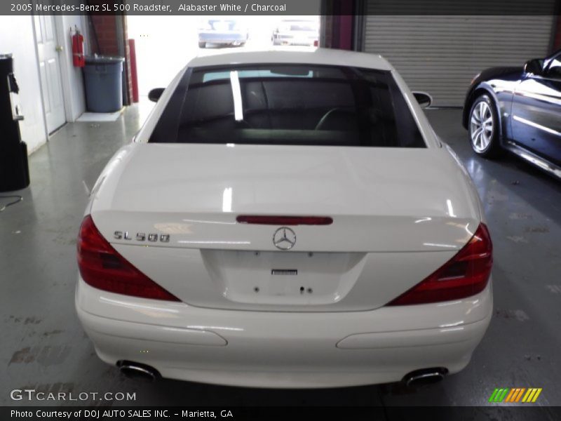 Alabaster White / Charcoal 2005 Mercedes-Benz SL 500 Roadster