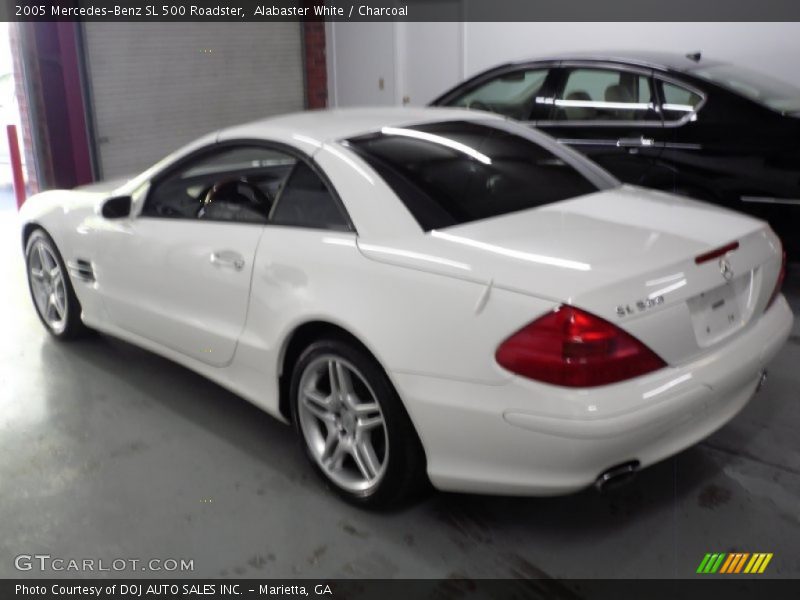 Alabaster White / Charcoal 2005 Mercedes-Benz SL 500 Roadster