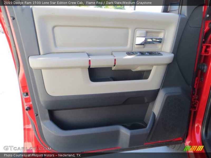 Flame Red / Dark Slate/Medium Graystone 2009 Dodge Ram 1500 Lone Star Edition Crew Cab