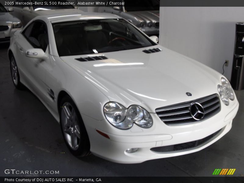 Alabaster White / Charcoal 2005 Mercedes-Benz SL 500 Roadster