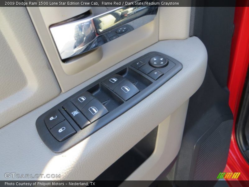 Flame Red / Dark Slate/Medium Graystone 2009 Dodge Ram 1500 Lone Star Edition Crew Cab
