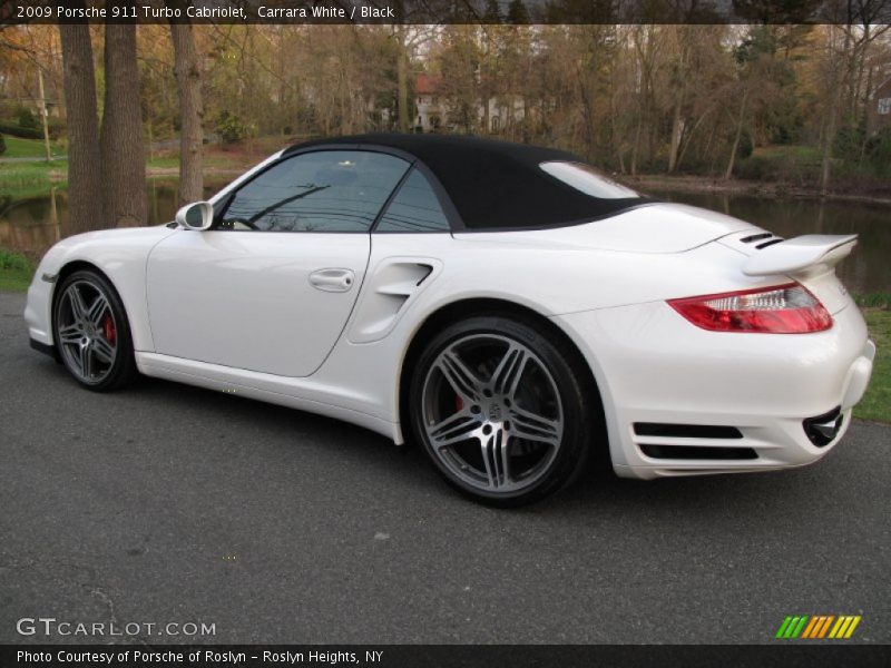 Carrara White / Black 2009 Porsche 911 Turbo Cabriolet