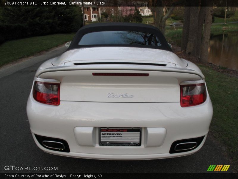 Carrara White / Black 2009 Porsche 911 Turbo Cabriolet
