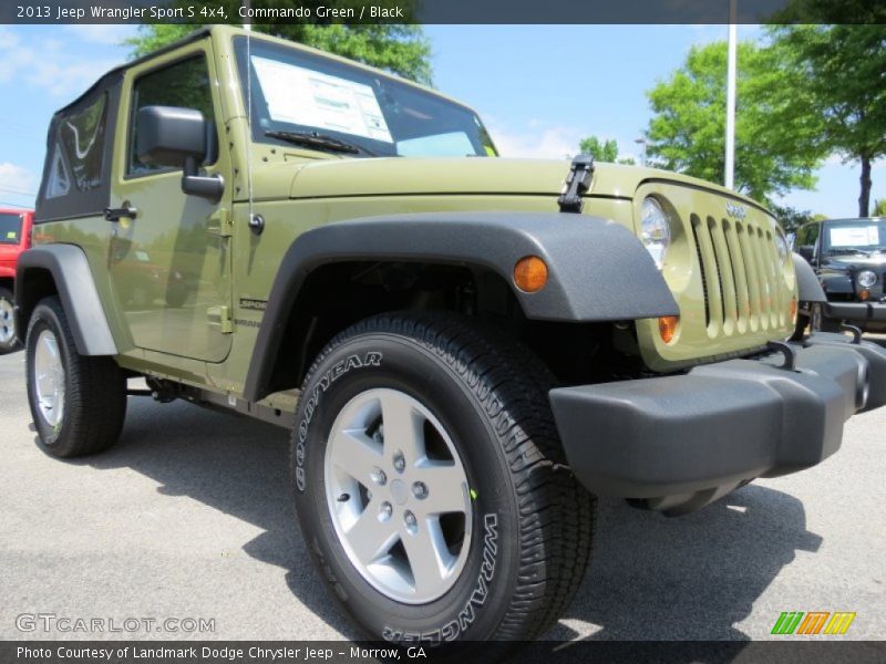 Commando Green / Black 2013 Jeep Wrangler Sport S 4x4