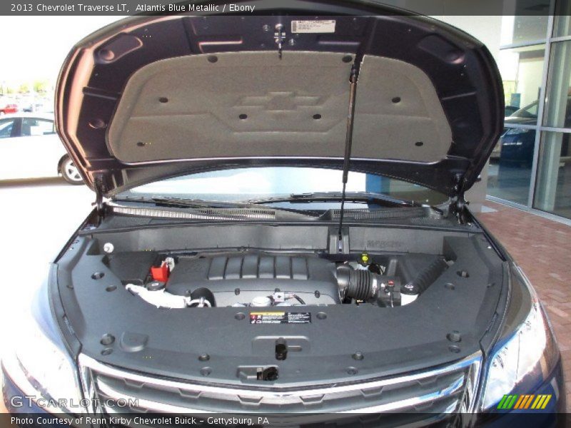 Atlantis Blue Metallic / Ebony 2013 Chevrolet Traverse LT