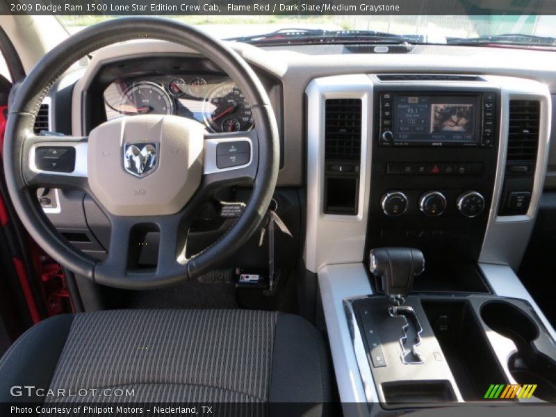 Flame Red / Dark Slate/Medium Graystone 2009 Dodge Ram 1500 Lone Star Edition Crew Cab