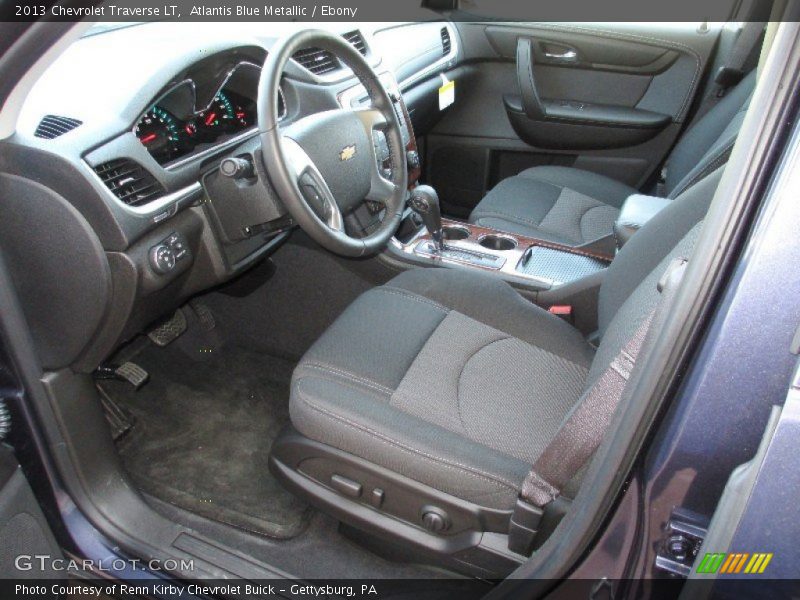 Atlantis Blue Metallic / Ebony 2013 Chevrolet Traverse LT