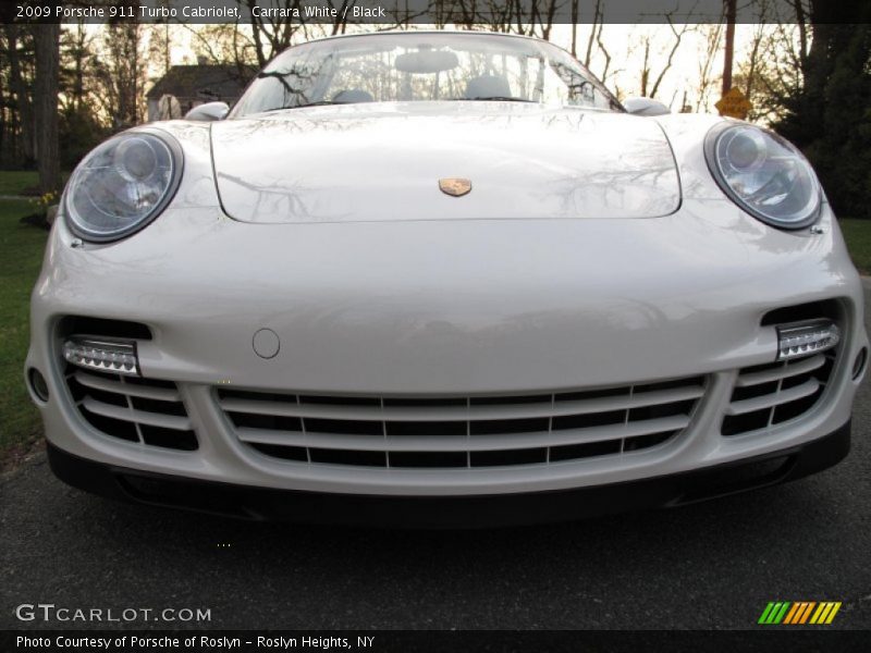 Carrara White / Black 2009 Porsche 911 Turbo Cabriolet