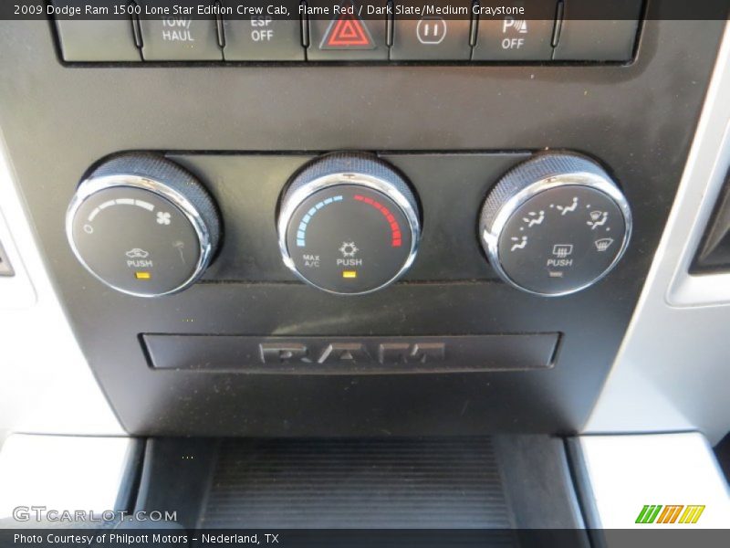 Flame Red / Dark Slate/Medium Graystone 2009 Dodge Ram 1500 Lone Star Edition Crew Cab