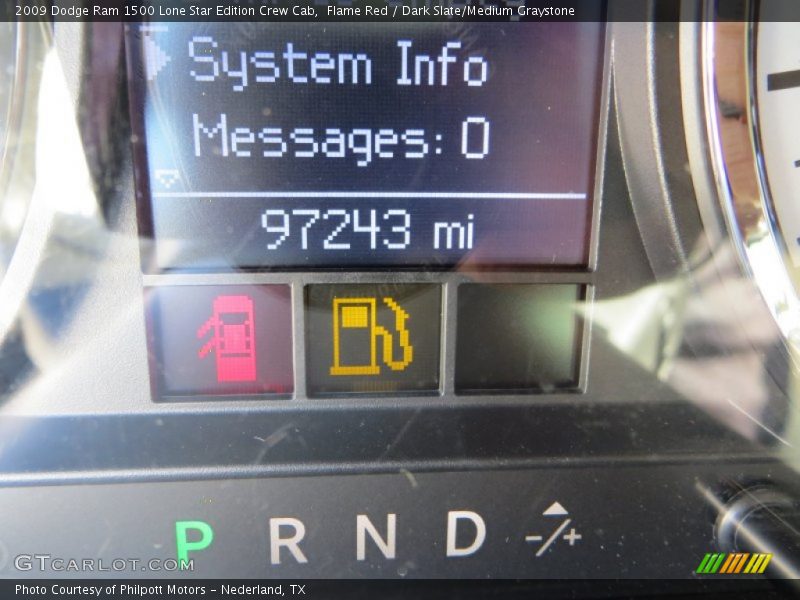 Flame Red / Dark Slate/Medium Graystone 2009 Dodge Ram 1500 Lone Star Edition Crew Cab