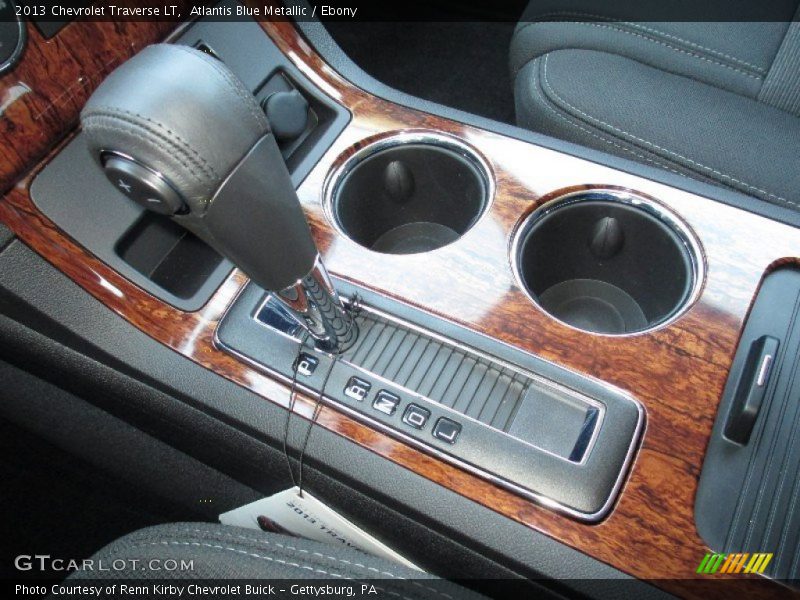 Atlantis Blue Metallic / Ebony 2013 Chevrolet Traverse LT