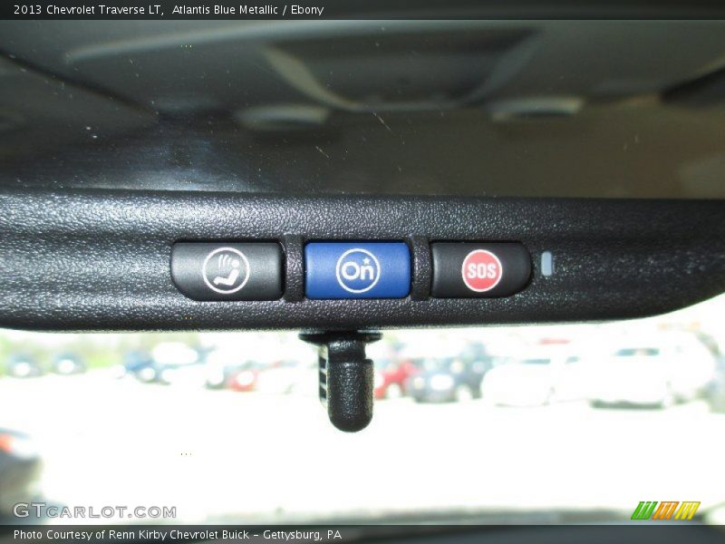 Atlantis Blue Metallic / Ebony 2013 Chevrolet Traverse LT