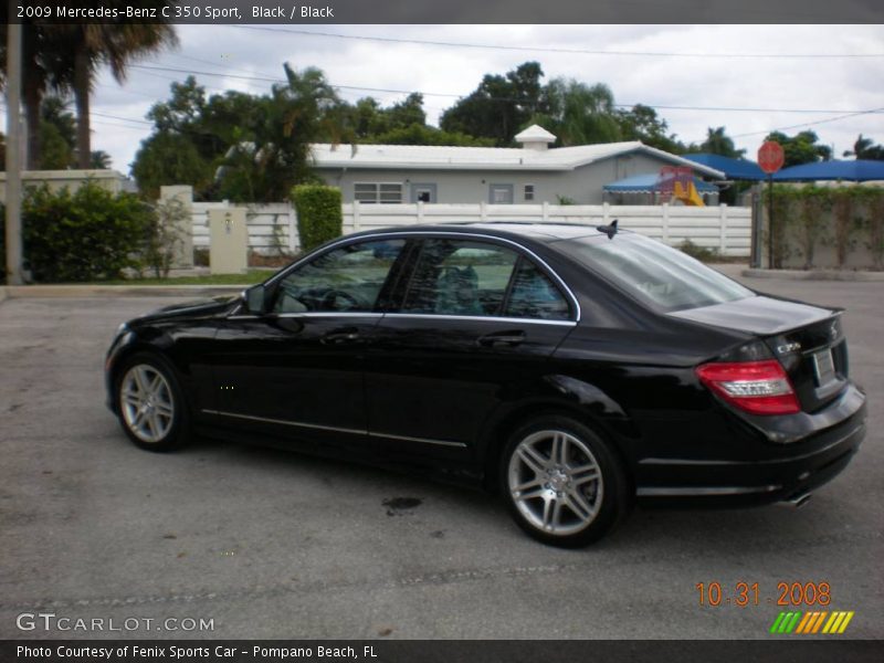Black / Black 2009 Mercedes-Benz C 350 Sport