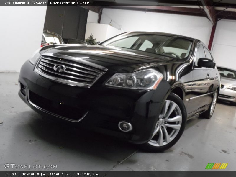Black Obsidian / Wheat 2008 Infiniti M 35 Sedan