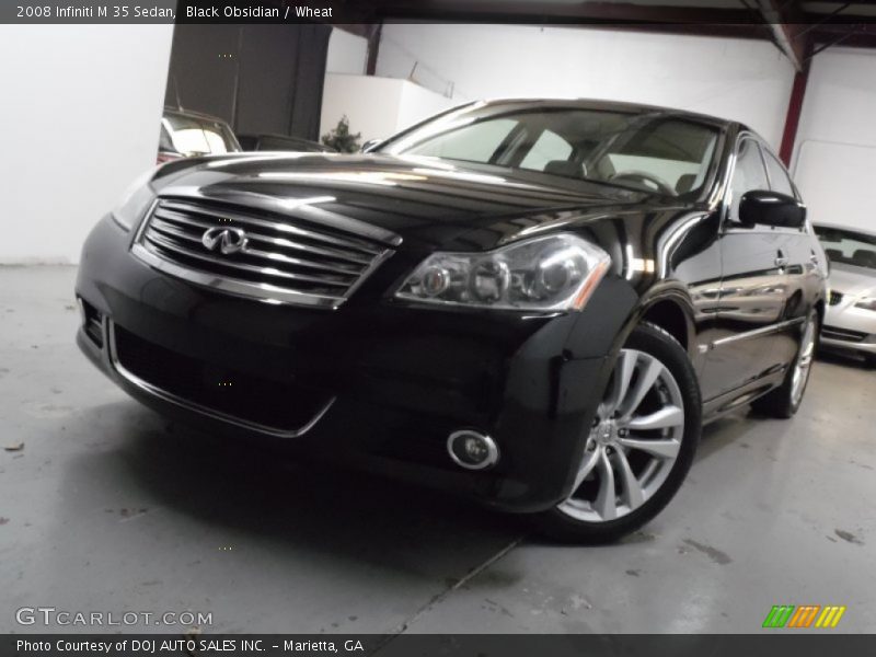 Black Obsidian / Wheat 2008 Infiniti M 35 Sedan