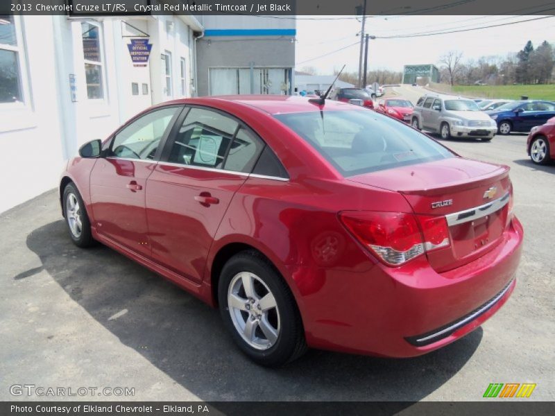 Crystal Red Metallic Tintcoat / Jet Black 2013 Chevrolet Cruze LT/RS