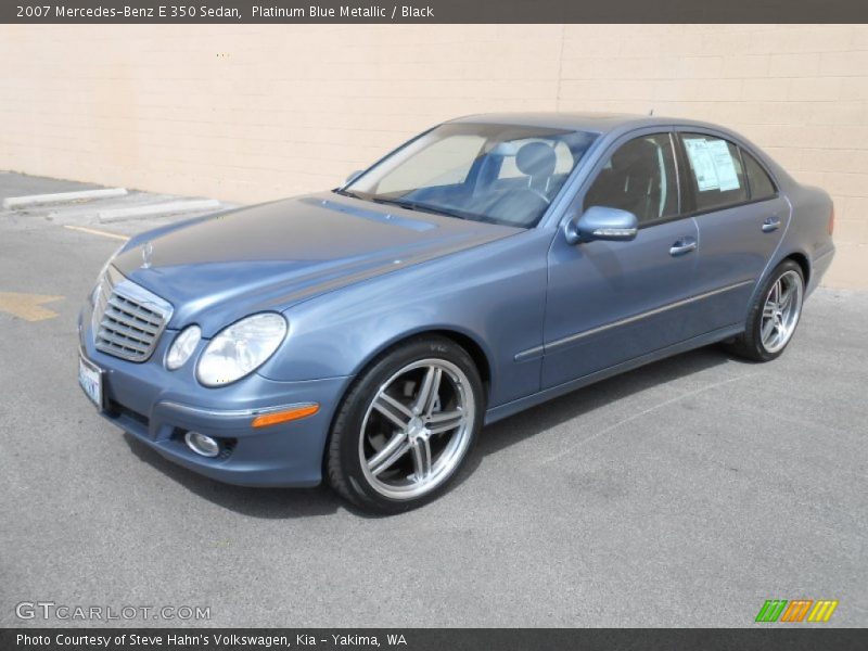 Platinum Blue Metallic / Black 2007 Mercedes-Benz E 350 Sedan