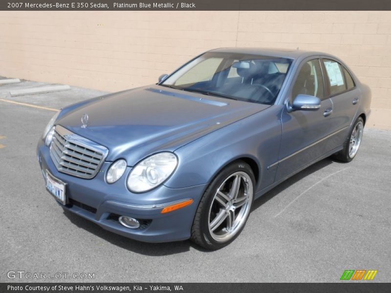 Platinum Blue Metallic / Black 2007 Mercedes-Benz E 350 Sedan