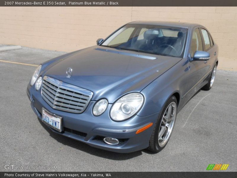Platinum Blue Metallic / Black 2007 Mercedes-Benz E 350 Sedan