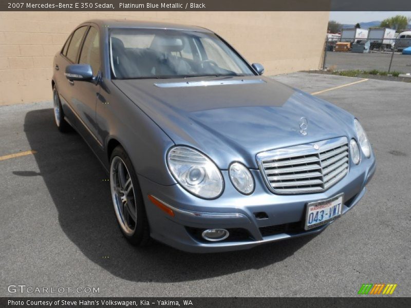 Platinum Blue Metallic / Black 2007 Mercedes-Benz E 350 Sedan