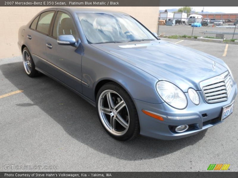 Platinum Blue Metallic / Black 2007 Mercedes-Benz E 350 Sedan