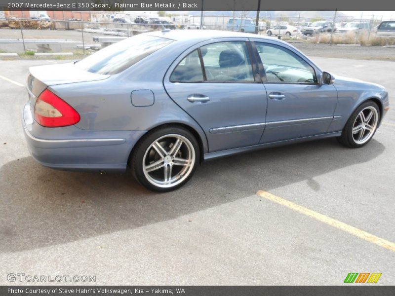 Platinum Blue Metallic / Black 2007 Mercedes-Benz E 350 Sedan