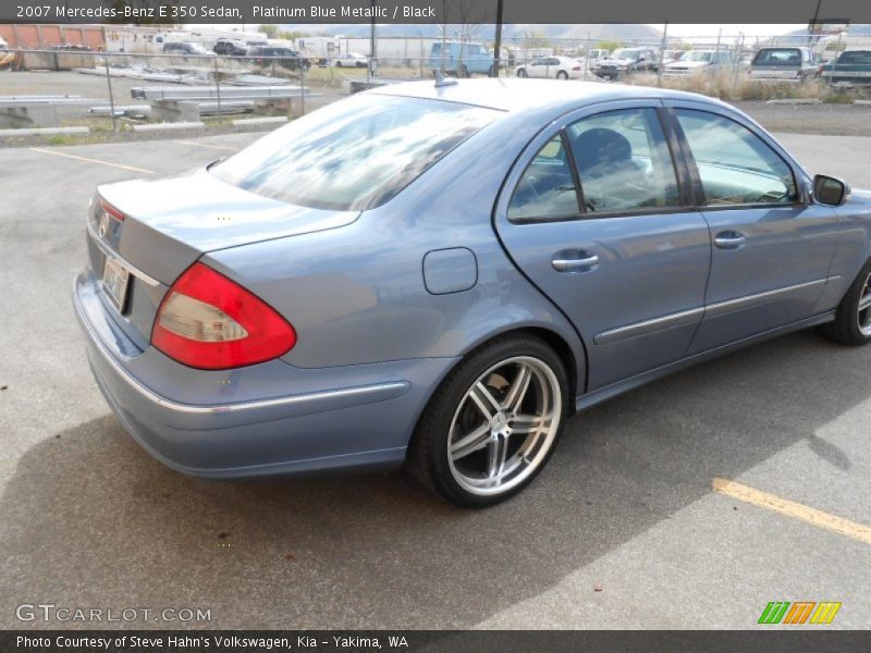 Platinum Blue Metallic / Black 2007 Mercedes-Benz E 350 Sedan
