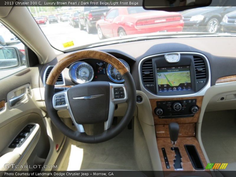 Luxury Brown Pearl / Dark Frost Beige/Light Frost Beige 2013 Chrysler 300 C