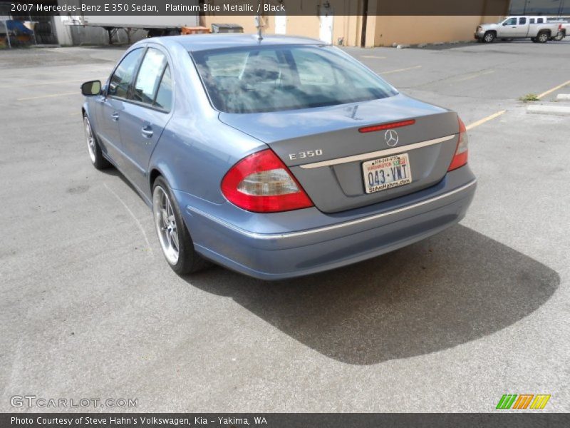 Platinum Blue Metallic / Black 2007 Mercedes-Benz E 350 Sedan
