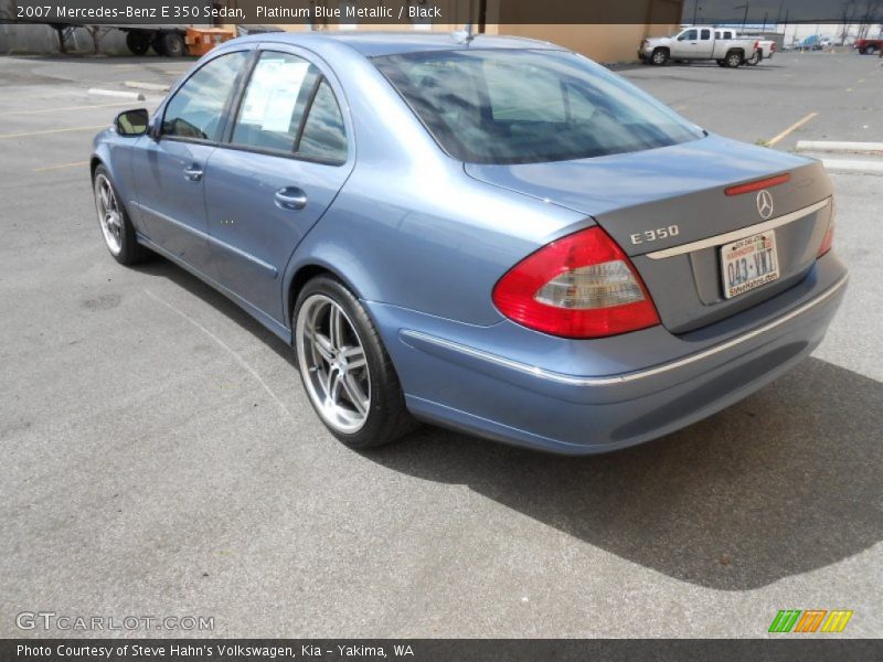 Platinum Blue Metallic / Black 2007 Mercedes-Benz E 350 Sedan