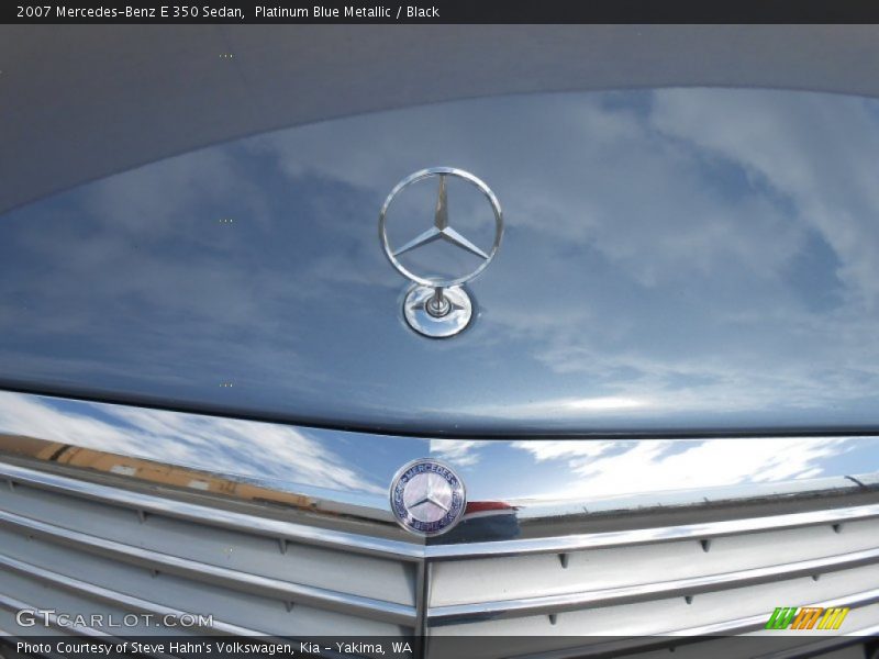 Platinum Blue Metallic / Black 2007 Mercedes-Benz E 350 Sedan