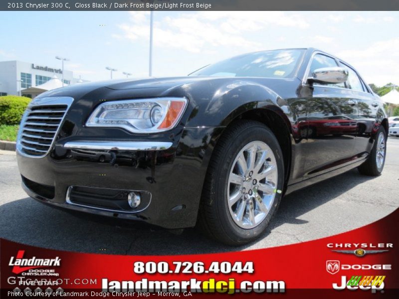 Gloss Black / Dark Frost Beige/Light Frost Beige 2013 Chrysler 300 C