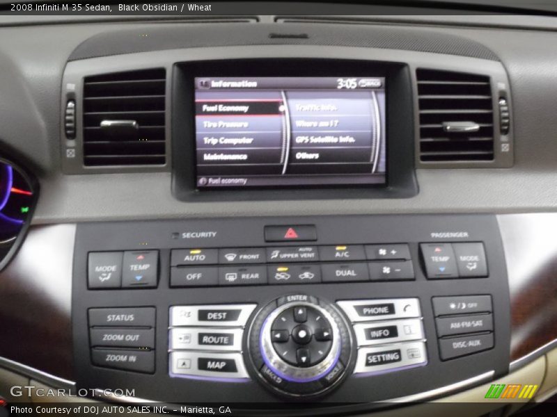 Black Obsidian / Wheat 2008 Infiniti M 35 Sedan