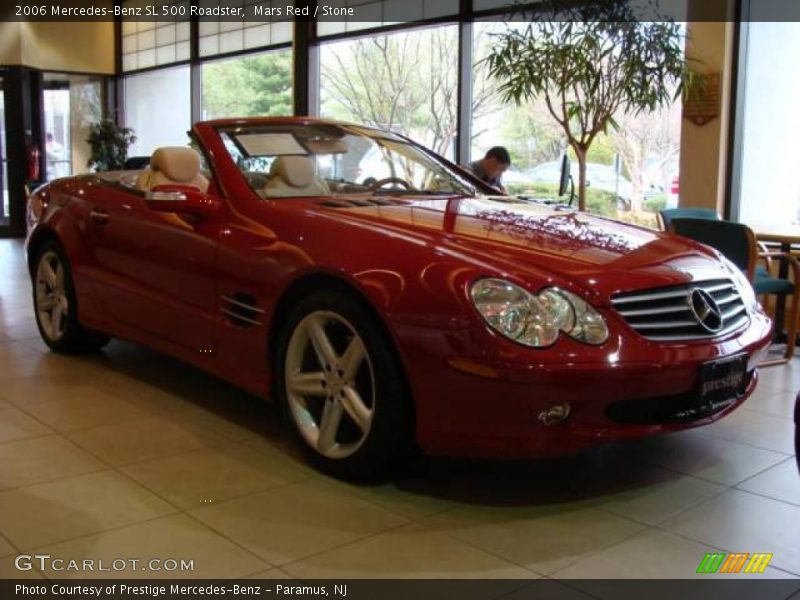 Mars Red / Stone 2006 Mercedes-Benz SL 500 Roadster