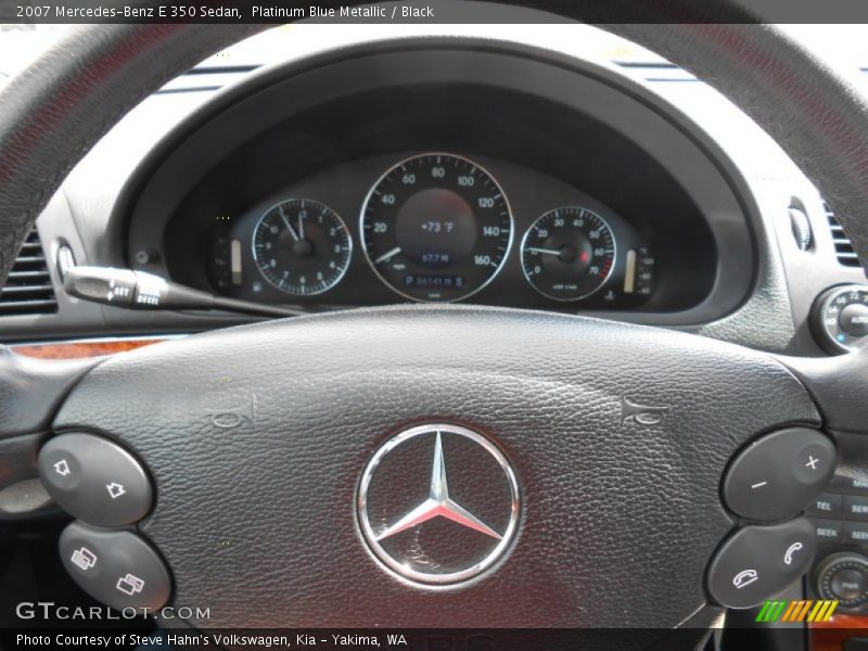 Platinum Blue Metallic / Black 2007 Mercedes-Benz E 350 Sedan