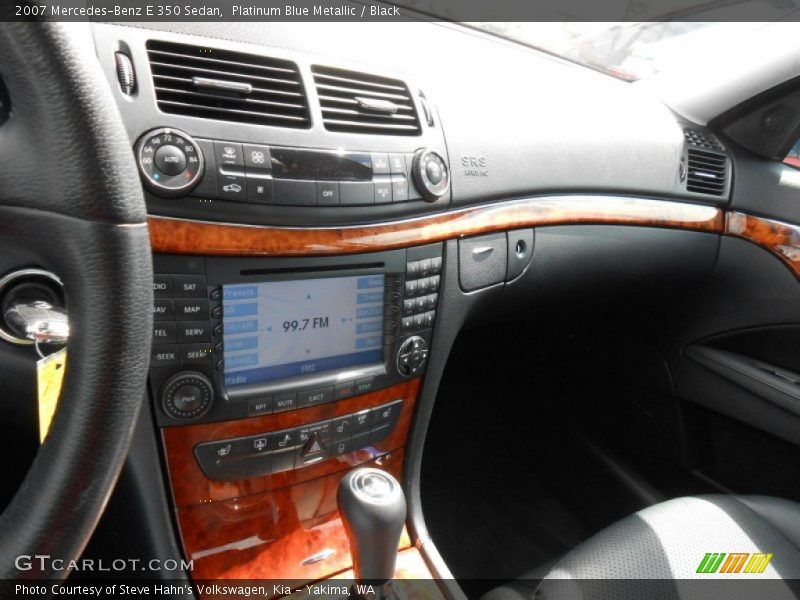Platinum Blue Metallic / Black 2007 Mercedes-Benz E 350 Sedan