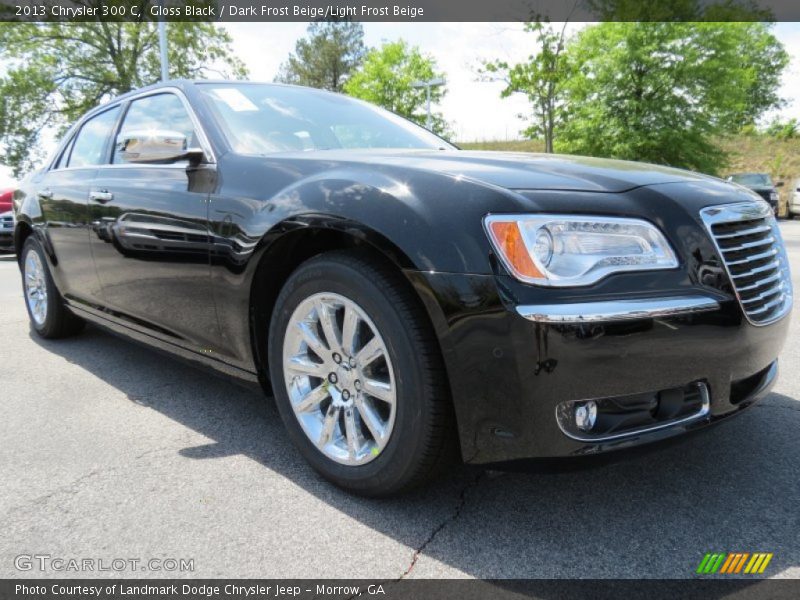 Gloss Black / Dark Frost Beige/Light Frost Beige 2013 Chrysler 300 C