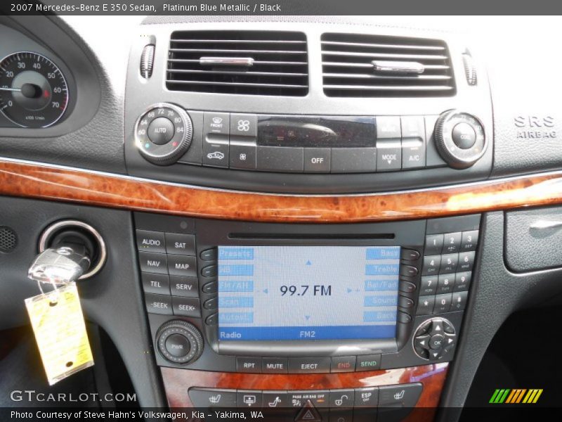 Platinum Blue Metallic / Black 2007 Mercedes-Benz E 350 Sedan