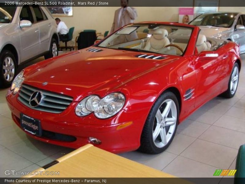 Mars Red / Stone 2006 Mercedes-Benz SL 500 Roadster