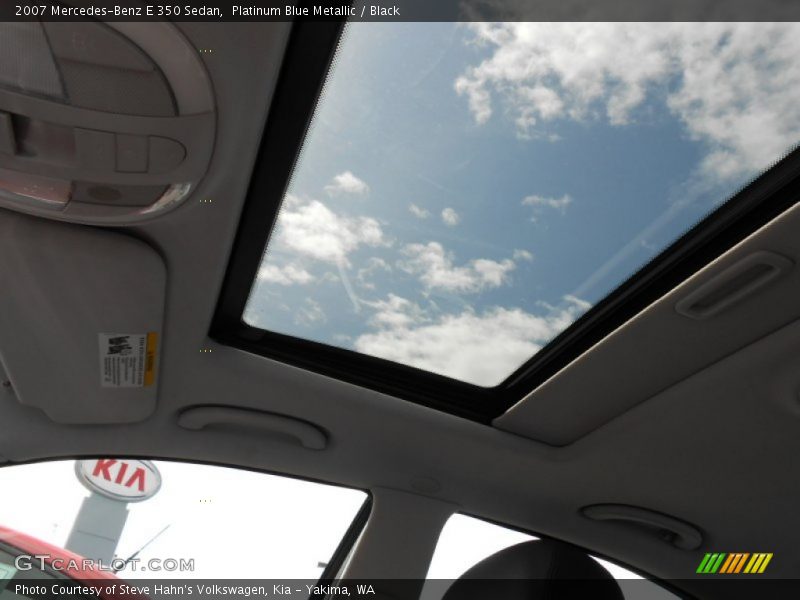 Platinum Blue Metallic / Black 2007 Mercedes-Benz E 350 Sedan