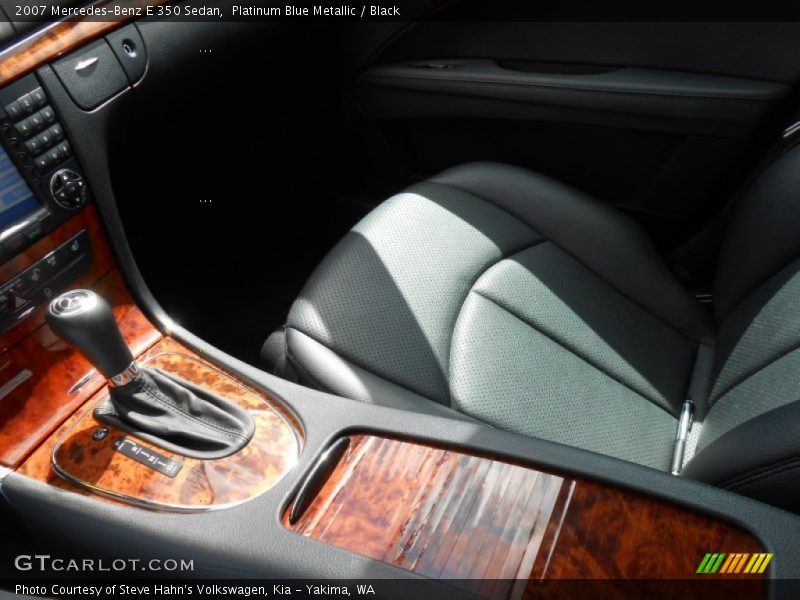 Platinum Blue Metallic / Black 2007 Mercedes-Benz E 350 Sedan