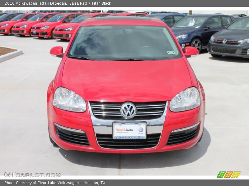 Salsa Red / Titan Black 2010 Volkswagen Jetta TDI Sedan