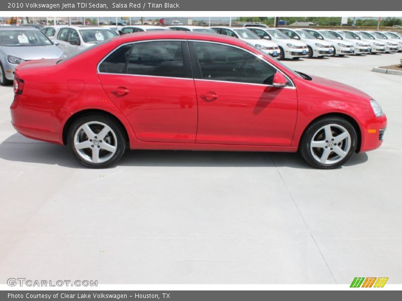 Salsa Red / Titan Black 2010 Volkswagen Jetta TDI Sedan