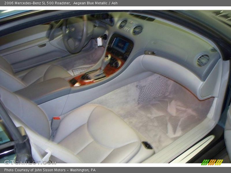 Aegean Blue Metallic / Ash 2006 Mercedes-Benz SL 500 Roadster