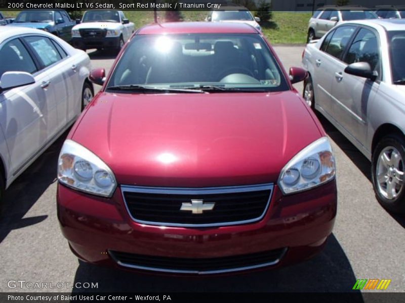 Sport Red Metallic / Titanium Gray 2006 Chevrolet Malibu LT V6 Sedan