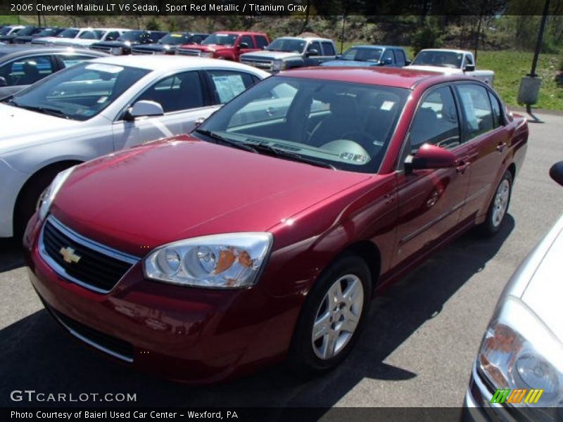 Sport Red Metallic / Titanium Gray 2006 Chevrolet Malibu LT V6 Sedan