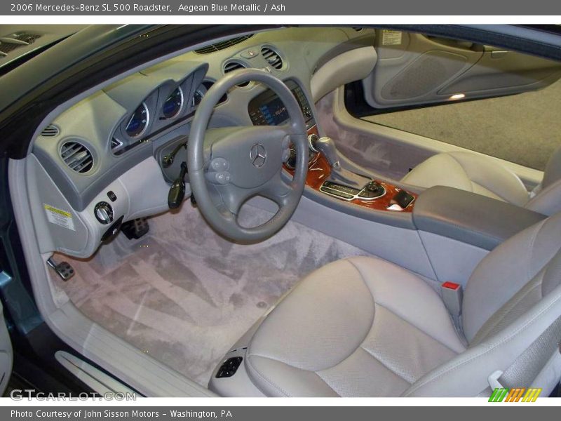 Aegean Blue Metallic / Ash 2006 Mercedes-Benz SL 500 Roadster
